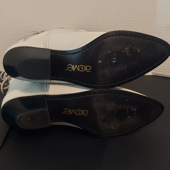 2 pairs of women's fridge tan and white Acme Miss Rodeo cowgirl boots sz 6 - Picture 7 of 9